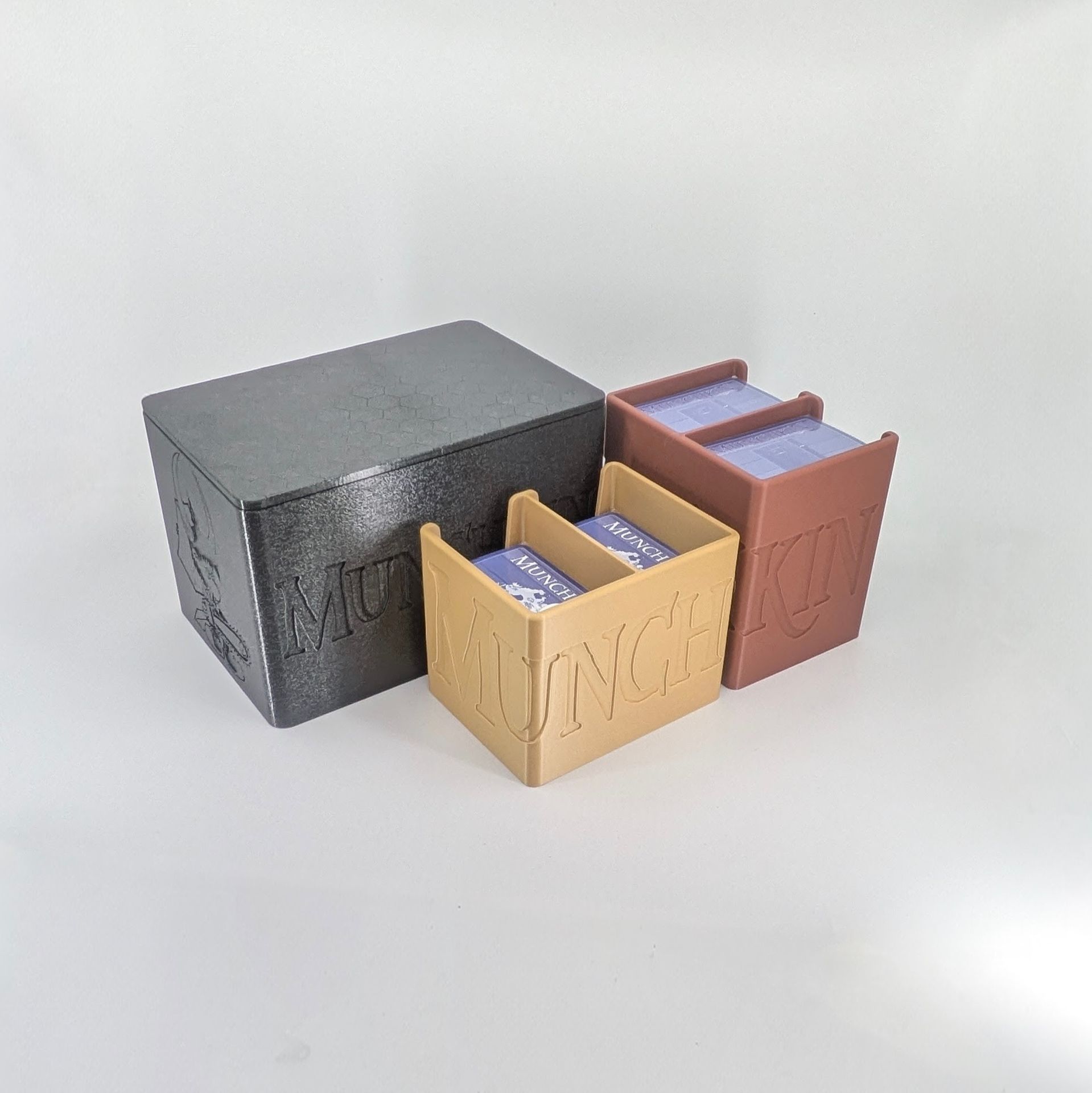 Venchartt Munchkin Box Boite de rangement jeux de société Création en impression 3D personnalisable Boite Jeux de société Artisanal Lyon Personnalisé Accessoire Extensions Cartes Sur mesure Rangement