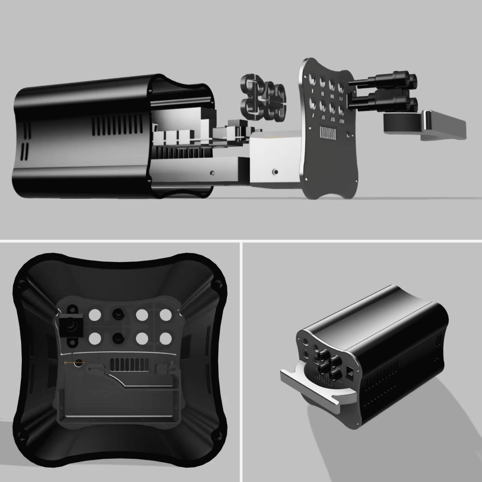 Venchartt Neon Box Solution technique prototypage production Conception et création en impression 3D Neon Live Art numérique Scénographie Concepteur d'accessoires Boitier Technique Controleur LED Compact Electronique Sur mesure Ergonomique